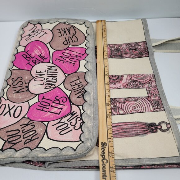 Brighton Love is in Bloom Sweet Heart Large Canvas Tote Bag - Picture 8 of 9